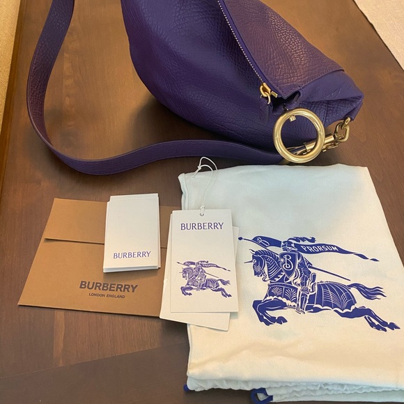 Burberry Knight Small Leather Shoulder Bag💜 - Picture 1 of 12